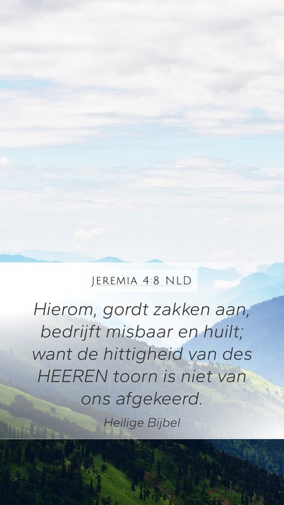 Jeremia 4:8 NLD Bible Verse Image