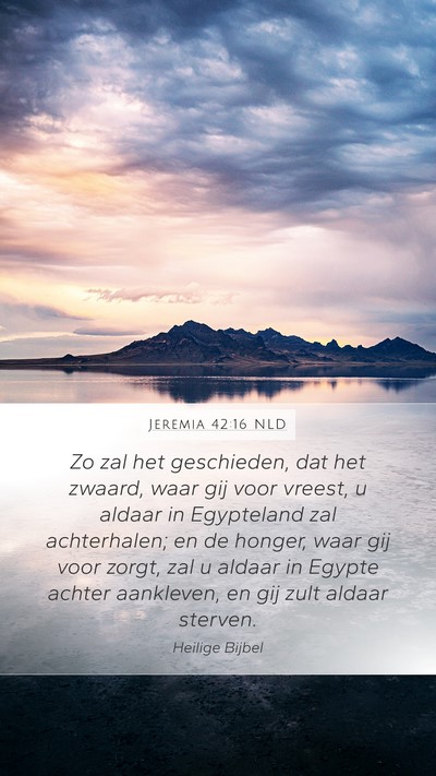 Jeremia 42:16 NLD Bible Verse Image