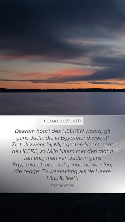 Jeremia 44:26 NLD Bible Verse Image