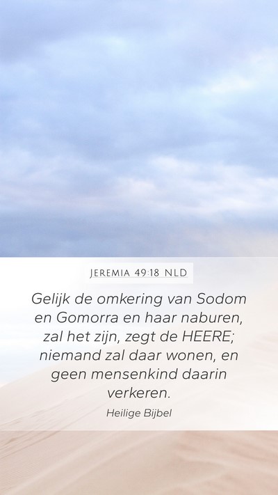 Jeremia 49:18 NLD Bible Verse Image