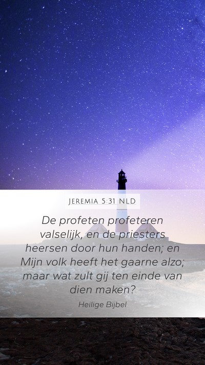 Jeremia 5:31 NLD Bible Verse Image