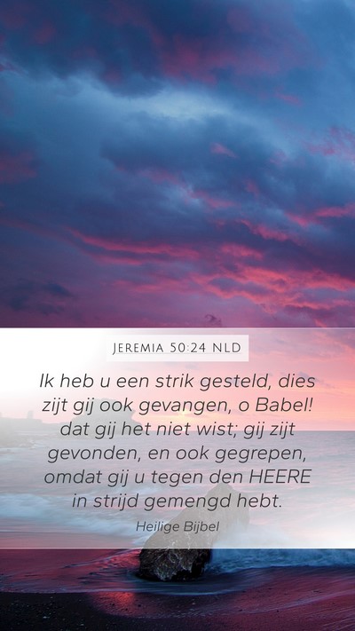 Jeremia 50:24 NLD Bible Verse Image