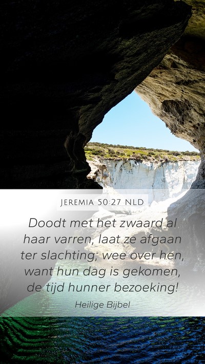 Jeremia 50:27 NLD Bible Verse Image