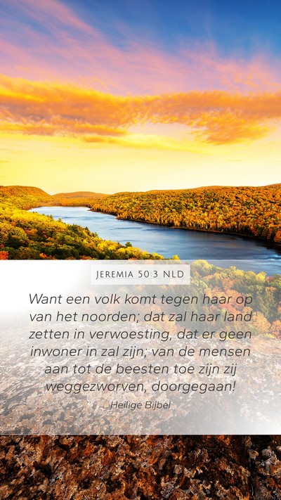 Jeremia 50:3 NLD Bible Verse Image