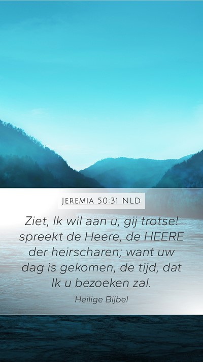 Jeremia 50:31 NLD Bible Verse Image