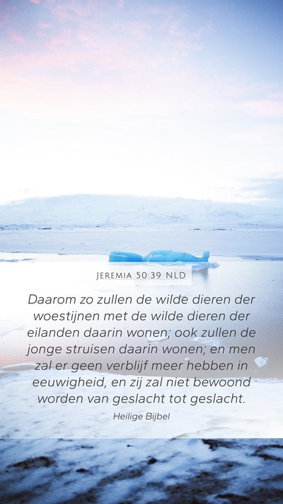 Jeremia 50:39 NLD Bible Verse Image