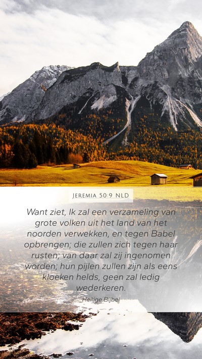 Jeremia 50:9 NLD Bible Verse Image