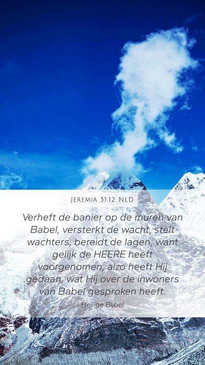 Jeremia 51:12 NLD Bible Verse Image
