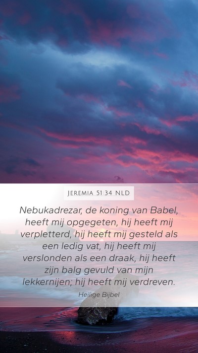 Jeremia 51:34 NLD Bible Verse Image
