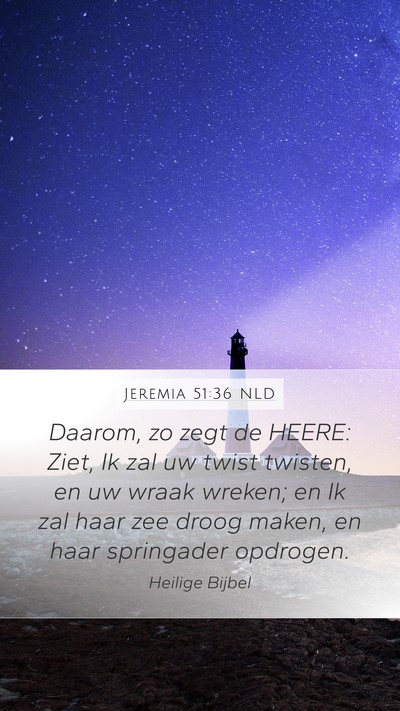 Jeremia 51:36 NLD Bible Verse Image