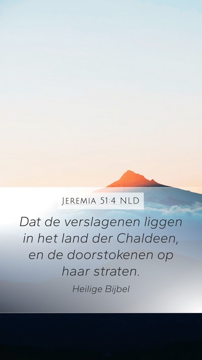 Jeremia 51:4 NLD Bible Verse Image