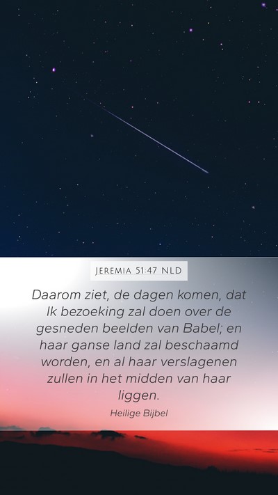 Jeremia 51:47 NLD Bible Verse Image