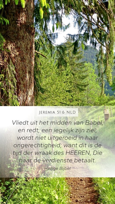 Jeremia 51:6 NLD Bible Verse Image