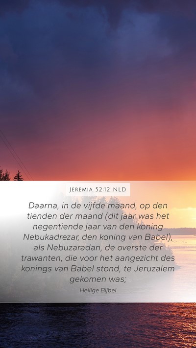Jeremia 52:12 NLD Bible Verse Image