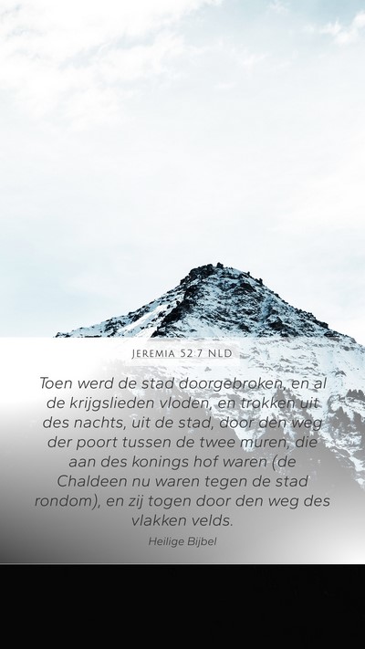 Jeremia 52:7 NLD Bible Verse Image