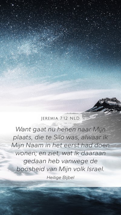 Jeremia 7:12 NLD Bible Verse Image