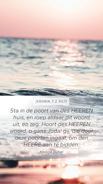 Jeremia 7:2 NLD Bible Verse Image