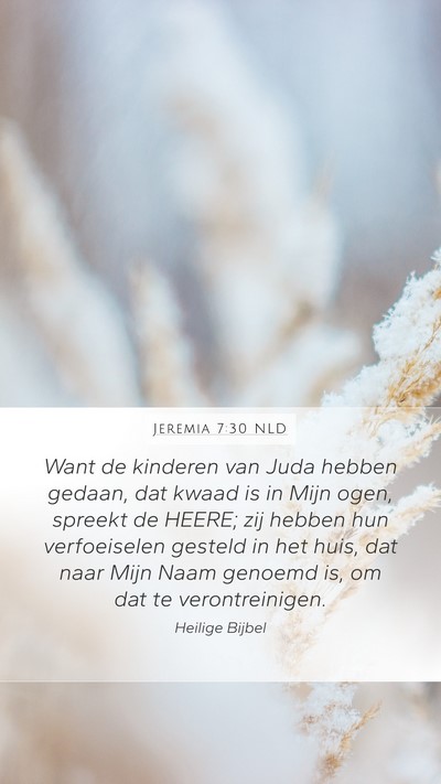 Jeremia 7:30 NLD Bible Verse Image
