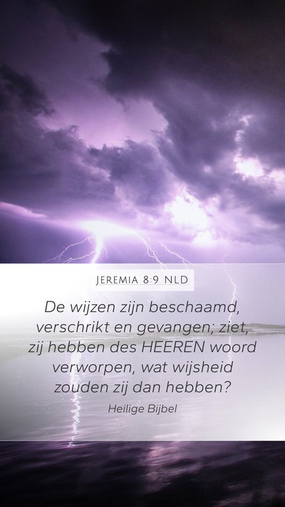 Jeremia 8:9 NLD Bible Verse Image