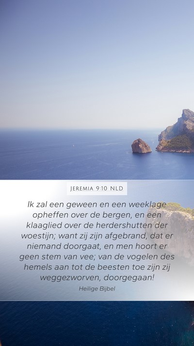 Jeremia 9:10 NLD Bible Verse Image