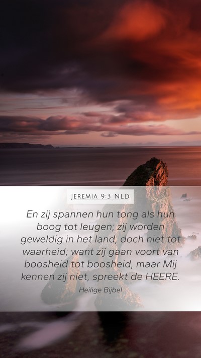 Jeremia 9:3 NLD Bible Verse Image