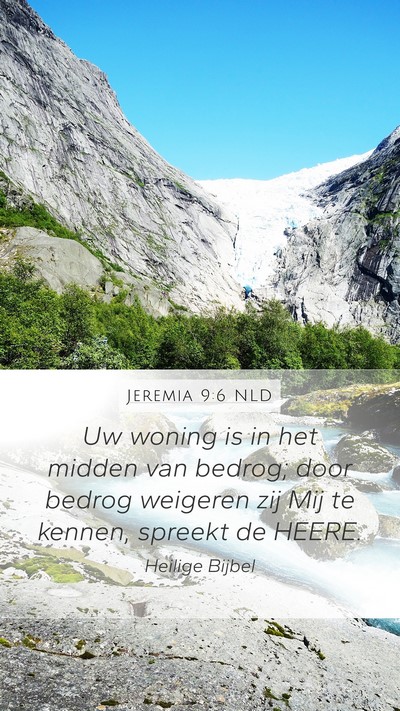 Jeremia 9:6 NLD Bible Verse Image