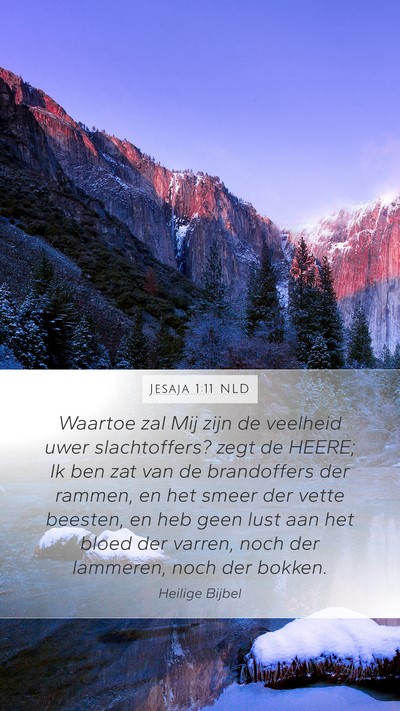 Jesaja 1:11 NLD Bible Verse Image