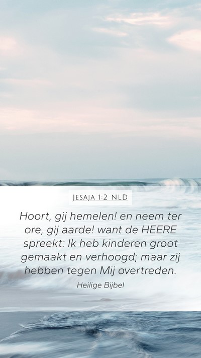 Jesaja 1:2 NLD Bible Verse Image