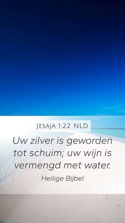 Jesaja 1:22 NLD Bible Verse Image