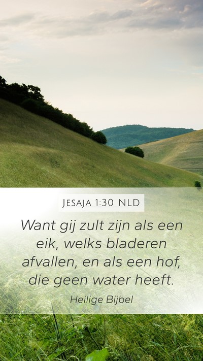 Jesaja 1:30 NLD Bible Verse Image