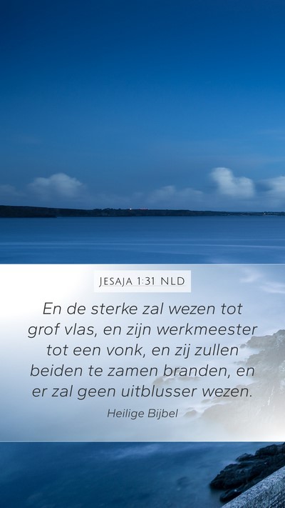 Jesaja 1:31 NLD Bible Verse Image