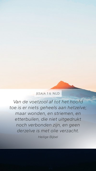 Jesaja 1:6 NLD Bible Verse Image
