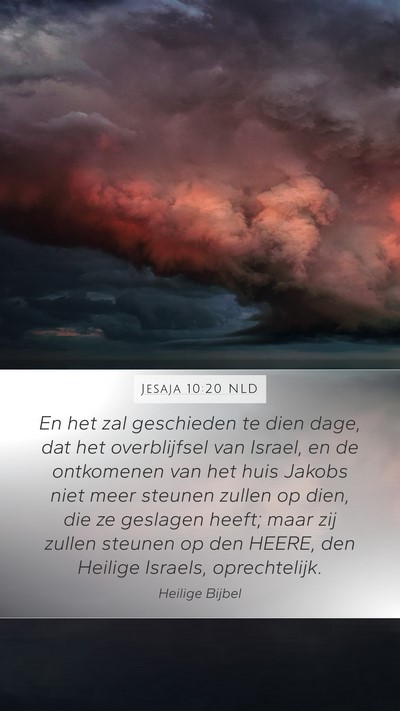 Jesaja 10:20 NLD Bible Verse Image