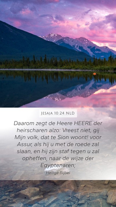 Jesaja 10:24 NLD Bible Verse Image