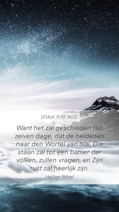 Jesaja 11:10 NLD Bible Verse Image