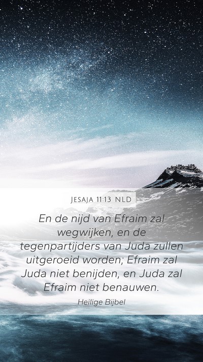 Jesaja 11:13 NLD Bible Verse Image
