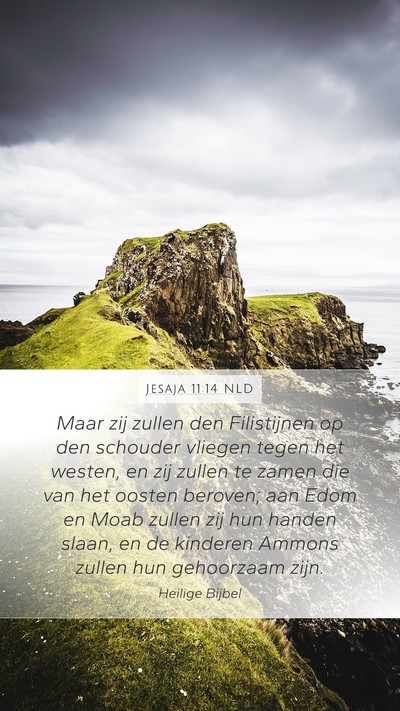 Jesaja 11:14 NLD Bible Verse Image