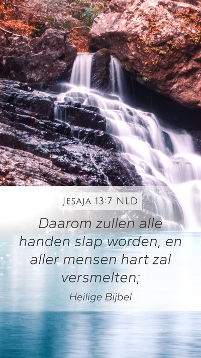 Jesaja 13:7 NLD Bible Verse Image