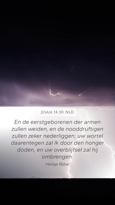 Jesaja 14:30 NLD Mobile Phone Wallpaper - En de eerstgeborenen der armen zullen weiden, en - Mobile Bible Verse Wallpaper