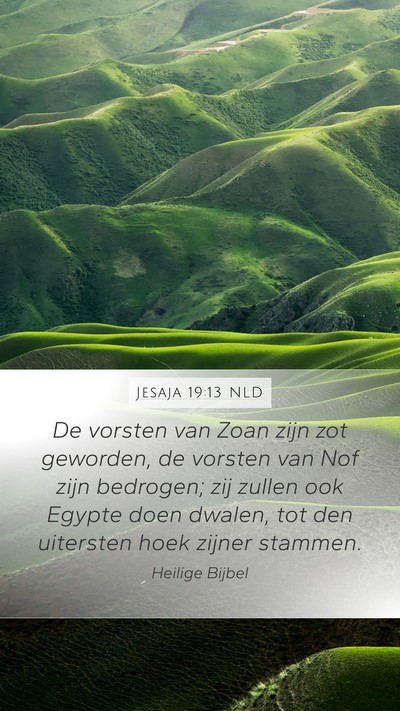 Jesaja 19:13 NLD Bible Verse Image