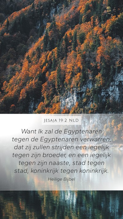 Jesaja 19:2 NLD Bible Verse Image