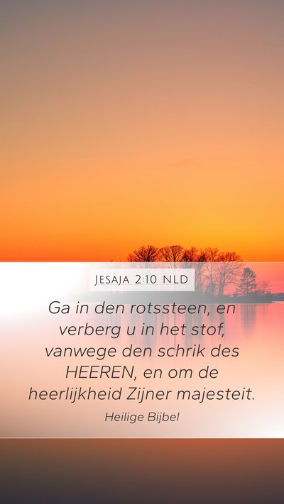 Jesaja 2:10 NLD Bible Verse Image