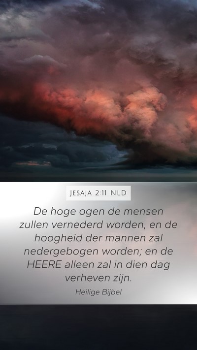 Jesaja 2:11 NLD Bible Verse Image