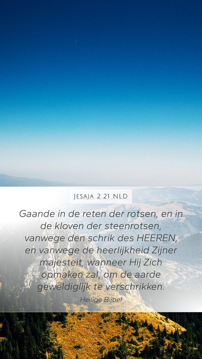 Jesaja 2:21 NLD Bible Verse Image