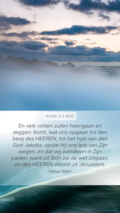 Jesaja 2:3 NLD Bible Verse Image