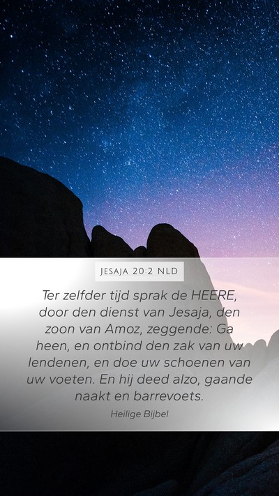 Jesaja 20:2 NLD Bible Verse Image
