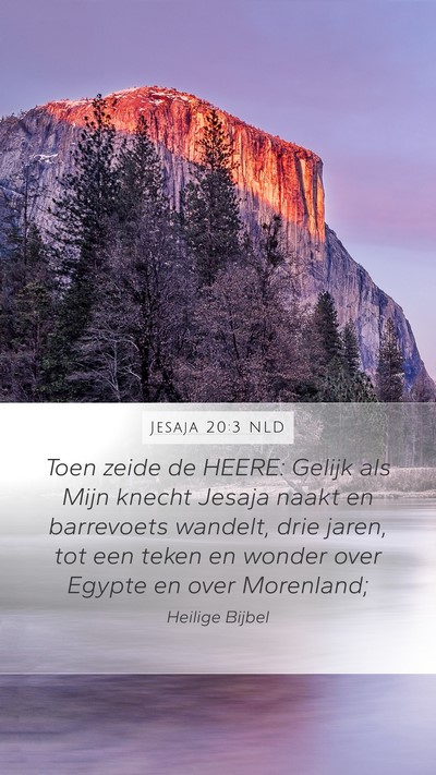 Jesaja 20:3 NLD Bible Verse Image