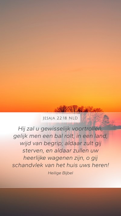 Jesaja 22:18 NLD Bible Verse Image