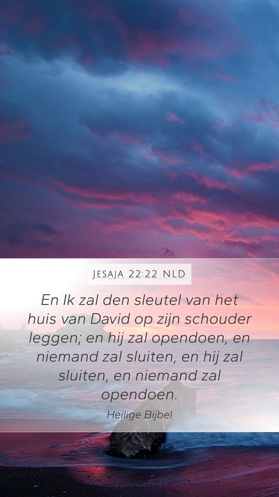 Jesaja 22:22 NLD Bible Verse Image