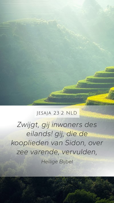 Jesaja 23:2 NLD Bible Verse Image